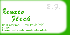 renato fleck business card